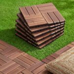 Gardeon 27PCS Wood Deck Tiles 30x30cm Interlocking Floor Tiles Pine Brown - Image 9