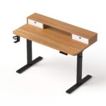 Artiss Electric Standing Desk Height Adjustable Home Office 120cm Oak - Image 2