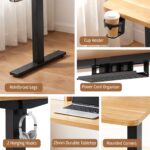 Artiss Electric Standing Desk Height Adjustable Home Office 120cm Oak - Image 10