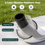 Green Fingers 20m Retractable Water Hose Reel, Wall Mounted Garden Hose 9-Pattern Nozzle - Image 5