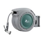 Green Fingers 20m Retractable Water Hose Reel, Wall Mounted Garden Hose 9-Pattern Nozzle - Image 10