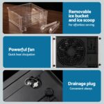Devanti Ice Maker 5cm Large Ice Cubes Countertop Machine 150pcs/24h for Home - Image 10