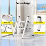 Giantz 2 Step Ladder Multi-Purpose Folding Aluminium Light Weight Platform - Image 5