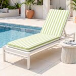 Gardeon Outdoor Chaise Lounge Cushion Lounge Chair Pad Sunbed Mattress Green