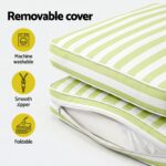Gardeon Outdoor Chaise Lounge Cushion Lounge Chair Pad Sunbed Mattress Green - Image 9