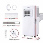 Devanti Portable Air Conditioner 9000 BTU 3-in-1 with Remote Control - Image 2