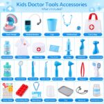 Keezi Kids Doctor Play Set Pretend Dentist Play Set Toy Medical Kits 30PCS - Image 10