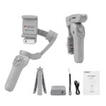 Devanti 3-Axis Handheld Gimbal Stabilizer for Smartphone & Tripod AI Tracking Fill Light - Image 2