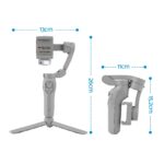 Devanti 3-Axis Handheld Gimbal Stabilizer for Smartphone & Tripod AI Tracking Fill Light - Image 3