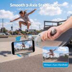 Devanti 3-Axis Handheld Gimbal Stabilizer for Smartphone & Tripod AI Tracking Fill Light - Image 7