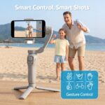Devanti 3-Axis Handheld Gimbal Stabilizer for Smartphone & Tripod AI Tracking Fill Light - Image 8