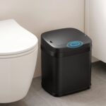 Devanti 15L Motion Sensor Bin Touchless Bins Soft-Close Rubbish Trash Can Black - Image 9