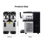 NORDA Slushie Machine 2x4L Tank Commercial Frozen Drink Maker 5 Modes Milkshake - Image 3