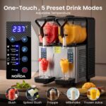 NORDA Slushie Machine 2x4L Tank Commercial Frozen Drink Maker 5 Modes Milkshake - Image 5