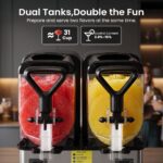 NORDA Slushie Machine 2x4L Tank Commercial Frozen Drink Maker 5 Modes Milkshake - Image 6