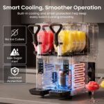 NORDA Slushie Machine 2x4L Tank Commercial Frozen Drink Maker 5 Modes Milkshake - Image 7