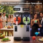 NORDA Slushie Machine 2x4L Tank Commercial Frozen Drink Maker 5 Modes Milkshake - Image 8