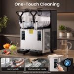 NORDA Slushie Machine 2x4L Tank Commercial Frozen Drink Maker 5 Modes Milkshake - Image 9