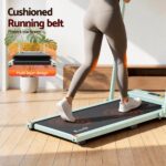 Everfit 3 in 1 Walking Pad Treadmill 12% Incline Foldable Under Desk Treadmills for Home 38cm Green - Image 11