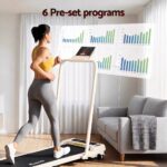 Everfit 3 in 1 Walking Pad Treadmill 12% Incline Foldable Under Desk Treadmills 40cm Belt Beige - Image 7