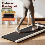 Everfit 3 in 1 Walking Pad Treadmill 12% Incline Foldable Under Desk Treadmills 40cm Belt Beige - Image 11
