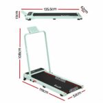 Everfit 3 in 1 Walking Pad Treadmill 12% Incline Foldable Under Desk Treadmills 40cm Belt Green - Image 3