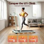 Everfit 3 in 1 Walking Pad Treadmill 12% Incline Foldable Under Desk Treadmills 40cm Belt Green - Image 7