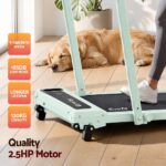 Everfit 3 in 1 Walking Pad Treadmill 12% Incline Foldable Under Desk Treadmills 40cm Belt Green - Image 10
