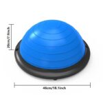 Hemisphere Trainer – Portable Inflatable Balance Trainer, specifically designed for core training, yoga, rehabilitation, and Pilates, equipped with a stable base. Suitable for home gyms, fitness centers, and physical conditioning.(BLUE) - Image 4