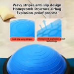 Hemisphere Trainer – Portable Inflatable Balance Trainer, specifically designed for core training, yoga, rehabilitation, and Pilates, equipped with a stable base. Suitable for home gyms, fitness centers, and physical conditioning.(BLUE) - Image 10