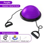 Hemisphere Trainer – Portable Inflatable Balance Trainer, specifically designed for core training, yoga, rehabilitation, and Pilates, equipped with a stable base. Suitable for home gyms, fitness centers, and physical conditioning.(BLUE) - Image 12