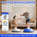 Hemisphere Trainer – Portable Inflatable Balance Trainer, specifically designed for core training, yoga, rehabilitation, and Pilates, equipped with a stable base. Suitable for home gyms, fitness centers, and physical conditioning.（PURPLE） - Image 3