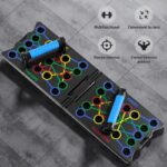 Multifunctional Folding Push-up Board, Home Fitness Push-up Stands, Versatile Home Exercise Equipment. It helps exercise and strengthen shoulders, chest, back, and triceps, improving overall fitness.