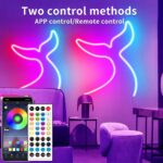 32.8ft LED Neon Rope Lights with APP/Remote Control,Flexible DIY Design,Music Sync Neon Lights for Wall Decor,Outdoor IP67 Waterproof, RGB Rope LED Lights for Bedroom,Livingroom,Gaming,Party - Image 5