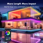 16.4FT Led Neon Rope Lights with APP/Remote Control, Flexible DIY Design, Music Sync Neon Lights for Wall Decor, Outdoor IP67 Waterproof, RGB LED Strip Lights for Bedroom, Living, Gaming, Party - Image 5