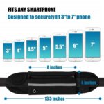 Running Belt Waist Packs,Workout Fanny Pack,Ultra Light Bounce Free Waist Pouch Fitness Workout Belt Sport Waist Pack for Women Men,Adjustable Waistband Bag for All Kinds of Phone (2 Pack-Black+Blue) - Image 4