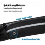 Running Belt Waist Packs,Workout Fanny Pack,Ultra Light Bounce Free Waist Pouch Fitness Workout Belt Sport Waist Pack for Women Men,Adjustable Waistband Bag for All Kinds of Phone (2 Pack-Black+Blue) - Image 5