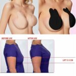 2 Pairs Rabbit Ear Women Invisible Push up Strapless Bra Self Adhesive Backless Sticky Bra - Image 5