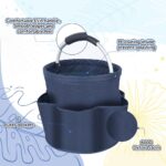 17L Cleaning Organizer Caddy with Handle,Large Folding Cleaning Basket Bag,Multifunction Collapsible Waterproof Gardening Tool Storage Bag - Image 3
