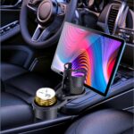 Dual Cup Holder Expander for Car, 2 in 1 Multifunctional Large Car Cup Holder Expander Adapter with Adjustable Base, All Purpose Car Cup Holder for Bottles Cups Drinks Snack Organizer - Image 4
