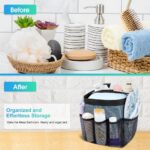 Mesh Shower Caddy Portable for College Dorm Room Essentials with 8 Pockets,Hanging Shower Caddy Dorm Basket,Quick Dry Shower Bag for Bathroom - Image 3