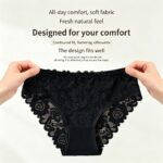 Nude Hollow Out Lace Panties 4 Pack Size S | Christmas Invisible Daily Gift | Cotton Gusset High Elastic Seamless Women's Briefs - Image 7
