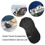 420D Oxford Outboard Motor Cover, Waterproof UV Resistant Boat Engine Protective Cover for Yacht Fishing Boat 60-100HP - Image 6