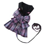 Dog Harness Skirt Traction Polyester 273 Vest Traction Wine Red XXL (chest circumference 58 back length 40cm) - Image 2