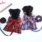 Dog Harness Skirt Traction Polyester 273 Vest Traction Wine Red XXL (chest circumference 58 back length 40cm) - Image 3