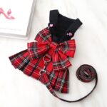 Dog Harness Skirt Traction Polyester 273 Vest Traction Wine Red XXL (chest circumference 58 back length 40cm) - Image 4