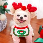 Weiwang Cartoon Pet Hat Christmas Deer Antlers White hat antlers L (good for 4.00 kg-7.50 kg pets) - Image 5