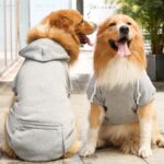 Shining Pet Sweatshirt Polyester Zipper Pocket Big Dog Zipper Pocket Sweatshirt Ginger L (bust 47CM about 4.00 kg-5.50 kg pets) - Image 5