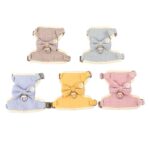 Zichen Cat Harness Vest Style Cotton Traction Rope Blue (cinnamon dog bow) S(1.0 recommendation 1.50 kg-3.50 kg - Image 4