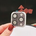 Yixi Camera Lens Protector iPhone 17 Pro Diamond Frosted [integrated all-inclusive diamond lens film] red iphone 16pro - Image 4
